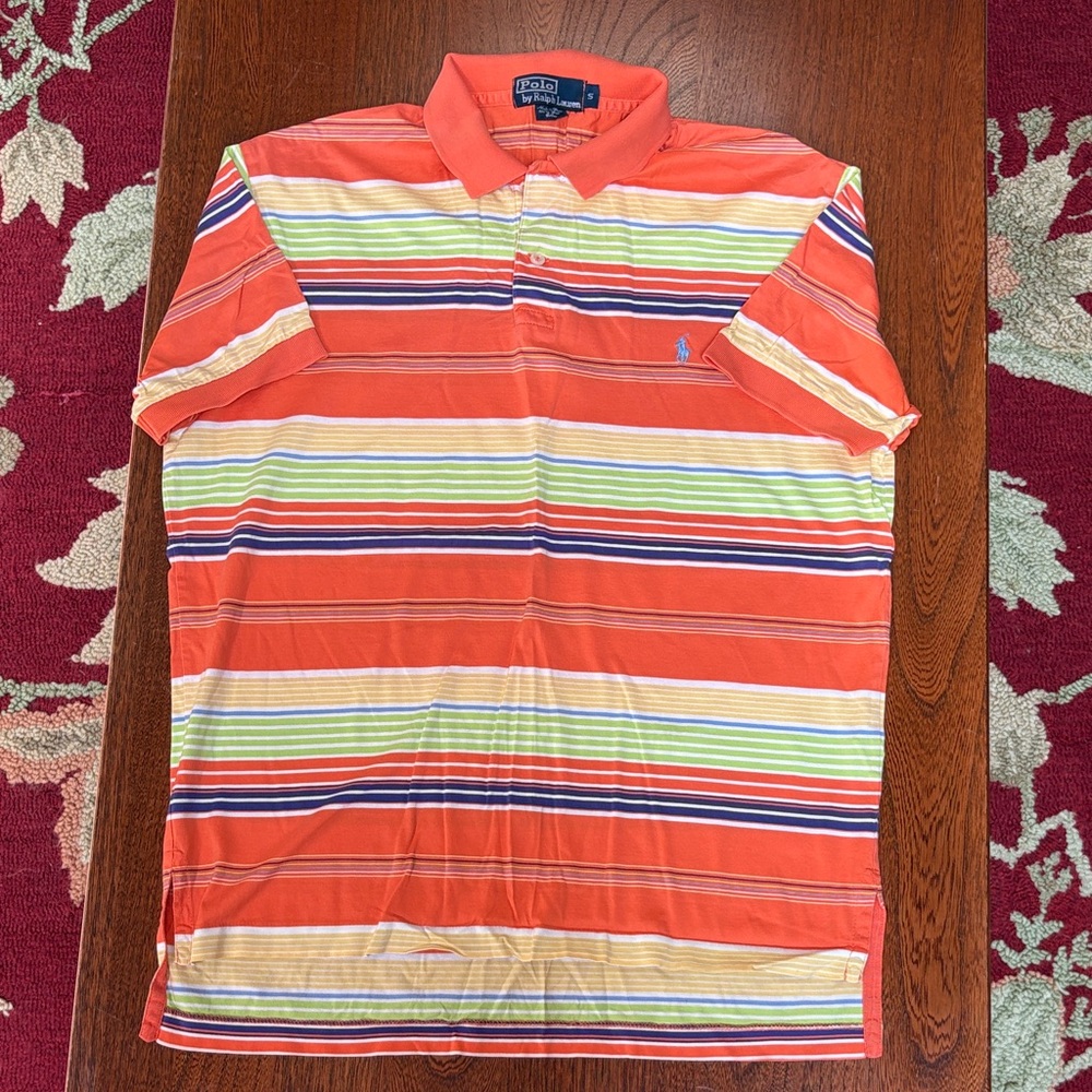 Polo by Ralph Lauren Men's Multicolor Striped Polo Small